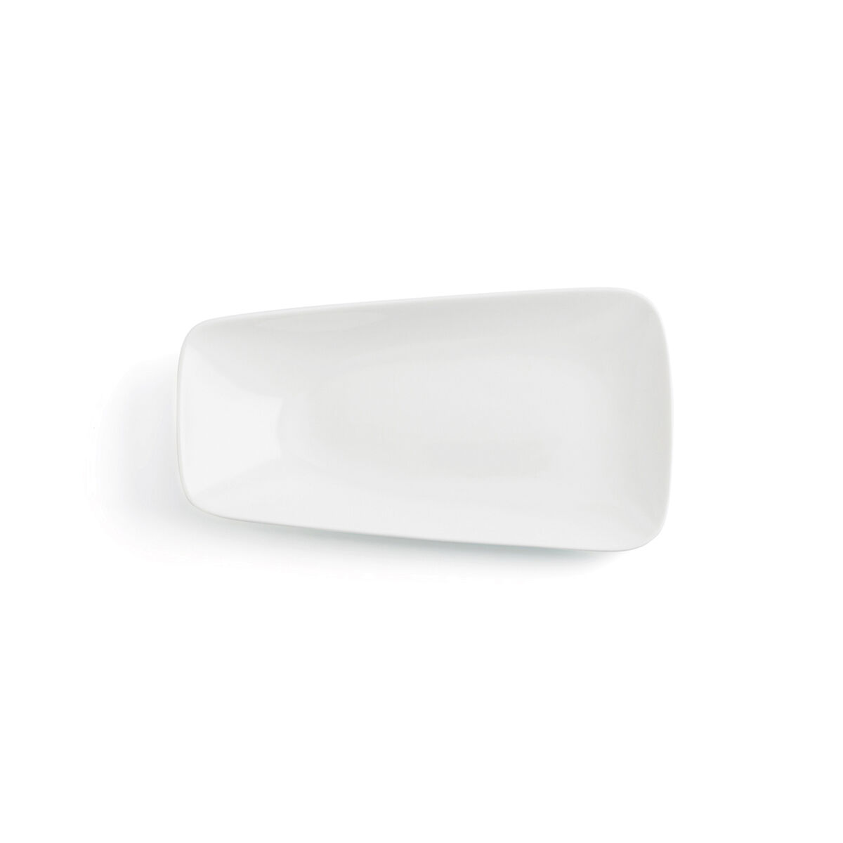 Prato de Jantar Ariane Vital Rectangular Retangular Branco Cerâmica 24 x 13 cm (12 Unidades)
